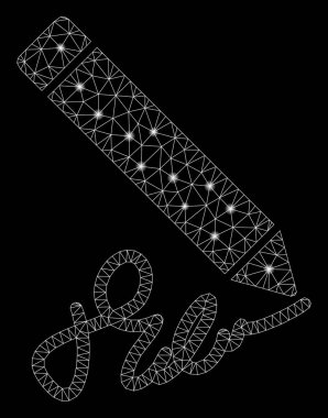 Parlama Noktalar ile Parlak Örgü 2d İşaret Kalemi