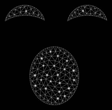 Flare Mesh Karkas Sleepy Smiley Flare Noktalar ile