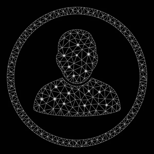 Flare Mesh Karkas Yuvarlak Kullanıcı Parlama Noktalar ile