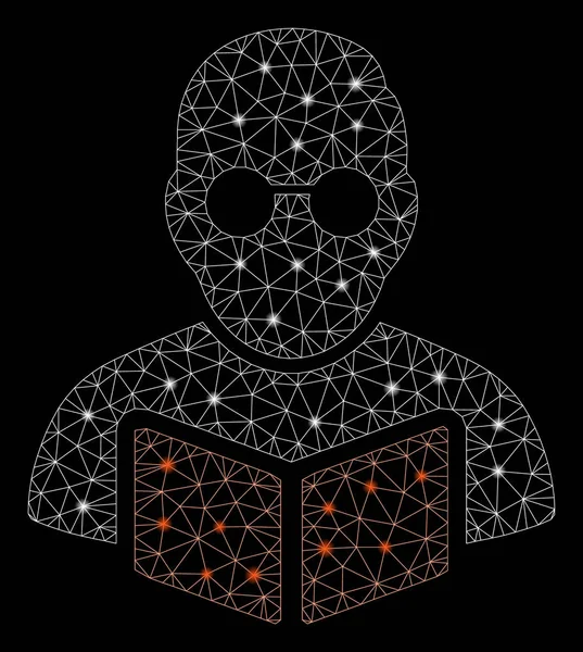 Flare Mesh Karkas Öğrenci Okuma Kitabı Flare Spotlar ile