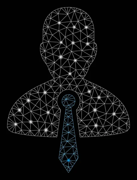 Flare Mesh 2d Avukat Kravat Flare Noktalar ile