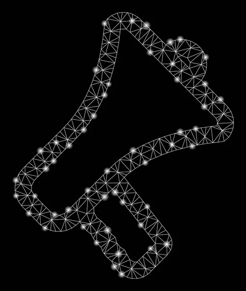 Flaş Spotlu Parlak Kafes Karkas Megafon