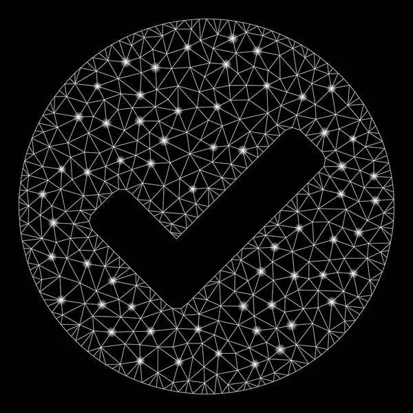 Parlama Örgü Tel Çerçeve Evet Flaş Spotlar ile Tick