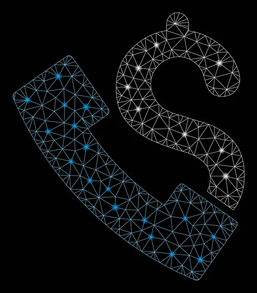 Flare Spotlar ile Flare Mesh Ağ Ankesörlü Telefon