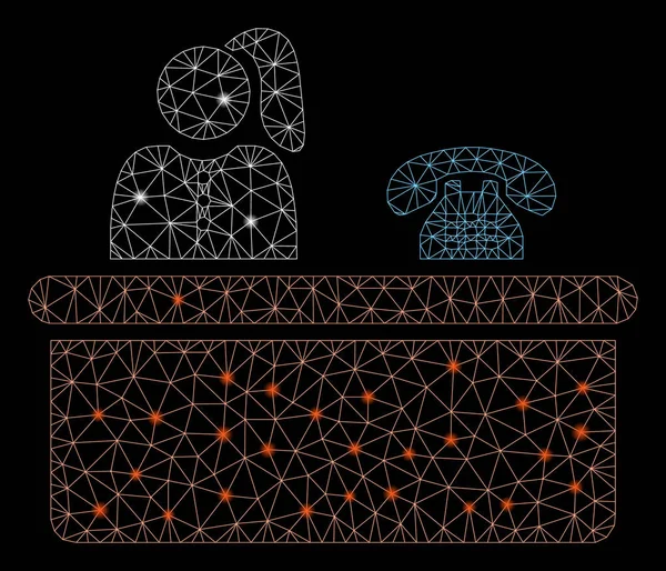 Parlama Noktalar ile Parlak Örgü Tel Çerçeve Alımı