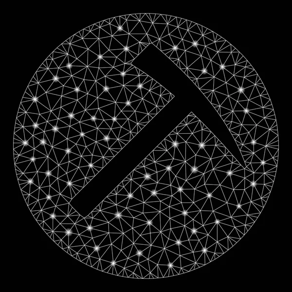 Flare Spotlar ile Flare Örgü Tel Çerçeve Madencilik Çekiç