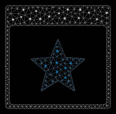 Flare Spotlu İşaretli Örgü Tel Çerçeve Yıldız Takvim Sayfası