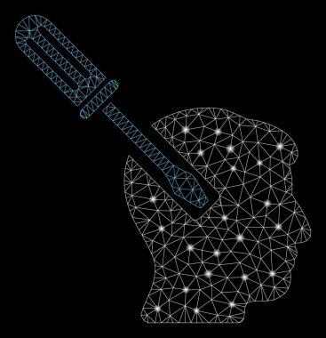 Parlak Örgü 2d Hafif Noktalar ile Tornavida Aparat