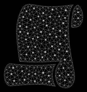 Flare Mesh 2d Kağıt Rulo Parlama Noktalar ile