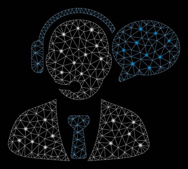 Flash Spotlu Parlak Örgü 2d Destek Yöneticisi Mesajı