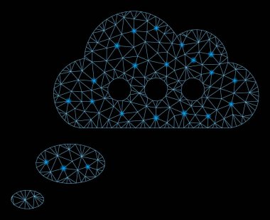 Flash Spotlar ile Flare Mesh 2d Görüş Bulut
