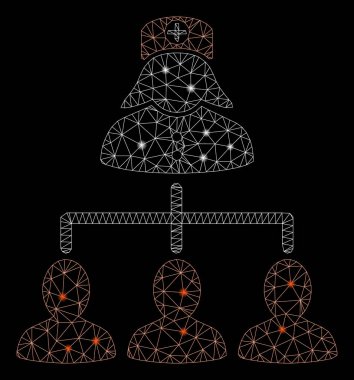 Flare Örgü Tel Çerçeve Hemşire Hastalar Flare Spotlar ile