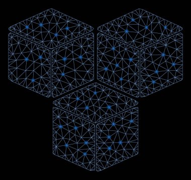 Flash Spotlu Parlayan Örgü Tel Çerçeve Şeker Küpleri