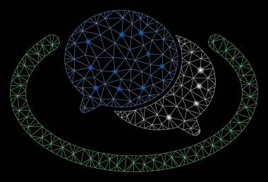 Flare Örgü Tel Çerçeve Sosyal Ağ Flare Spotlar ile