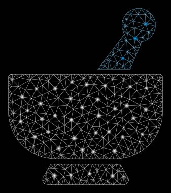 Işık Noktalar ile Parlayan Örgü Ağ Harcı