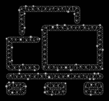 Flare Mesh Karkas Mal Palet imal noktalar ile