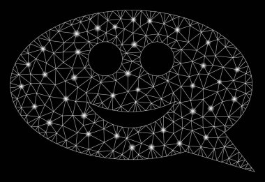 Flare Mesh 2d Smile Sohbet Mesajı Flare Spotlar ile