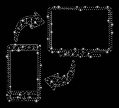Işık Lekeleri ile Flare Mesh 2d Telefon-Masaüstü Senkronizasyonu