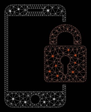 Flare Mesh 2d Akıllı Telefon Flare Spotlar ile Kilitli