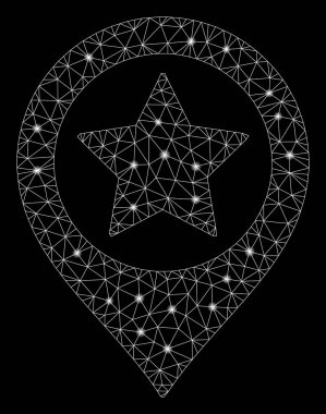 Flare Mesh 2d Yıldız Haritası İşaretleyici Parlama Noktalar ile