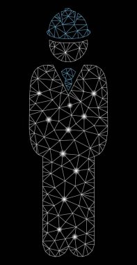 Flaş Spotlu Parlayan Örgü 2d Daimi Mühendis