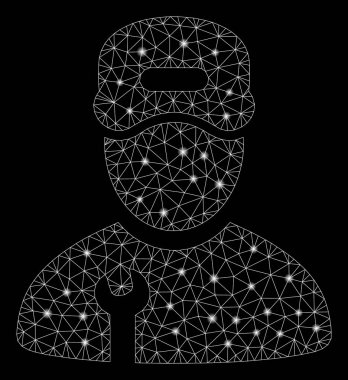 Parlama Noktalar ile Parlak Örgü 2d Tamirci