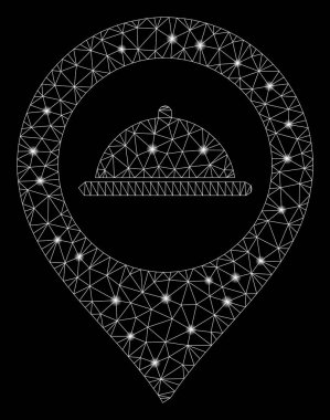 Flare Mesh 2d Yemek İşaretleyici Parlama Noktalar ile