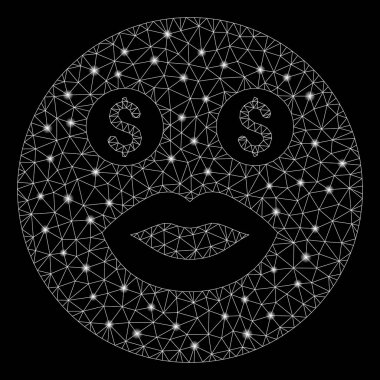 Flare Mesh 2d Smiley Flare Noktalar ile