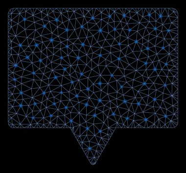 Parlama Noktalar ile Parlak Örgü 2d Konuşma