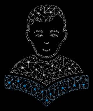 Flare Örgü Tel Çerçeve Öğrenci Flare Spotlar ile