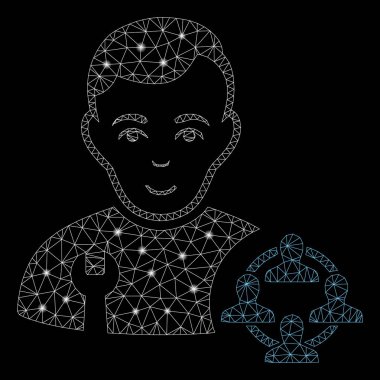 Flare Spotlu Parlak Örgü 2d Sosyal Mühendis