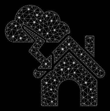 Flare Spotlu Fişek Kafes Tel Çerçeve Fırtına Binası