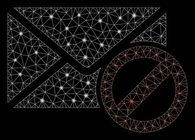 Işık Spotları ile Parlak Kafes Tel Çerçeve Stop Spam