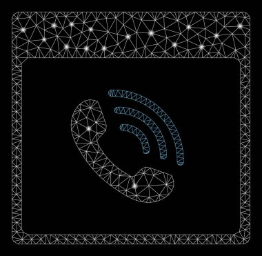 Flare Mesh Karkas Telefon Arama Takvim Sayfası Flare Spotlar ile