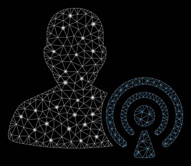 Flash Spotlar ile Parlak Örgü Karkas Podcast Creator