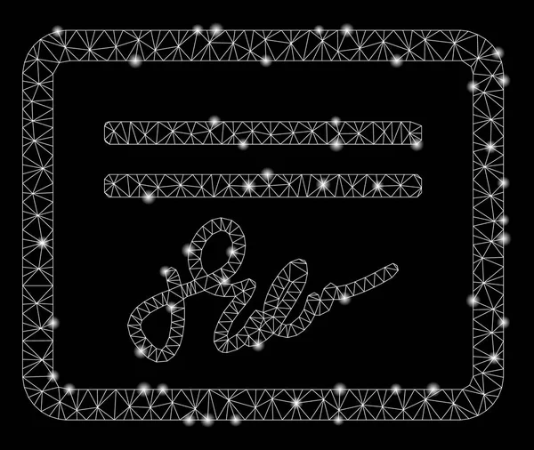 Flare Mesh Karkas İşaretli Spotlar ile İmzalı Çek