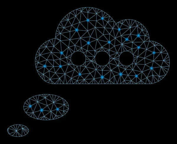 Flash Spotlar ile Flare Mesh 2d Görüş Bulut