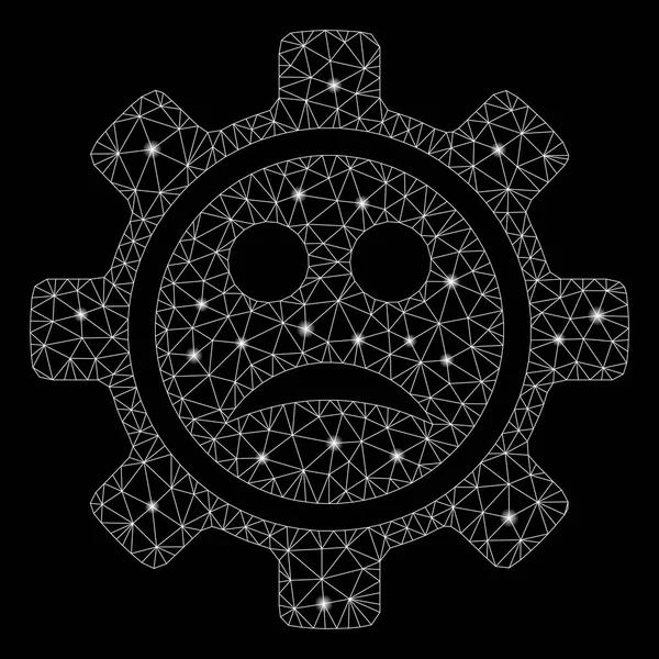 Flash Spotlu Parlak Örgü 2d Servis Dişli Sad Smiley