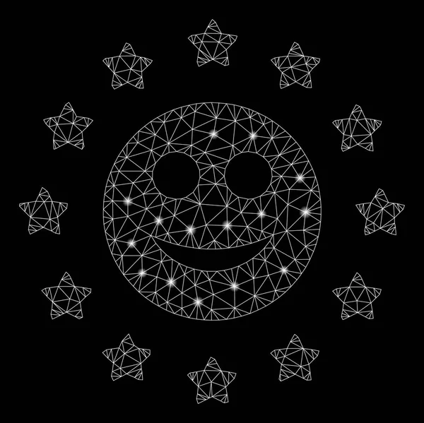 Flare Mesh 2d Yıldızlı Gülümseme Flare Spotlar ile