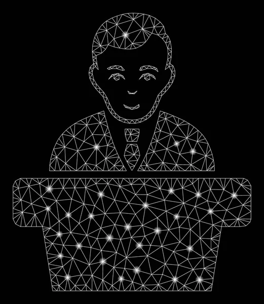 Flare Örgü Tel Çerçeve Politikacı Flare Spotlar ile