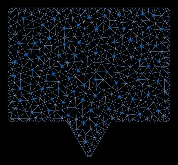 Parlama Noktalar ile Parlak Örgü 2d Konuşma