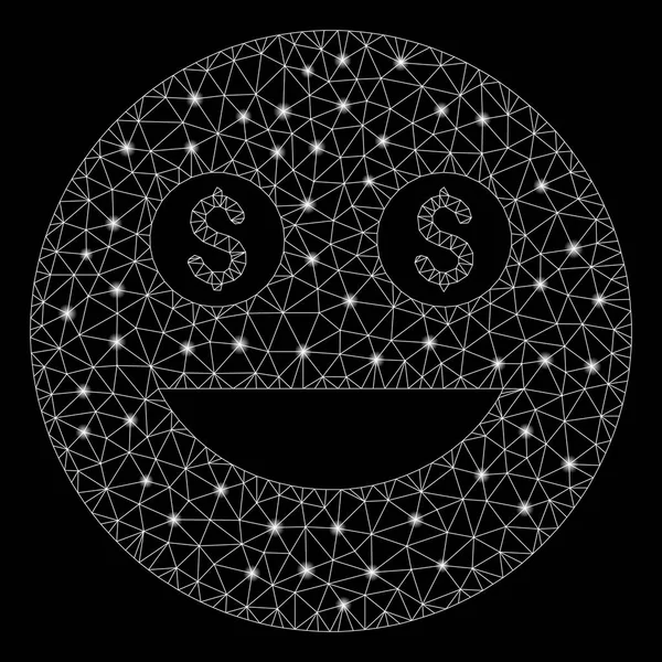 Flare Mesh Ağ Para Smiley Flare Noktalar ile