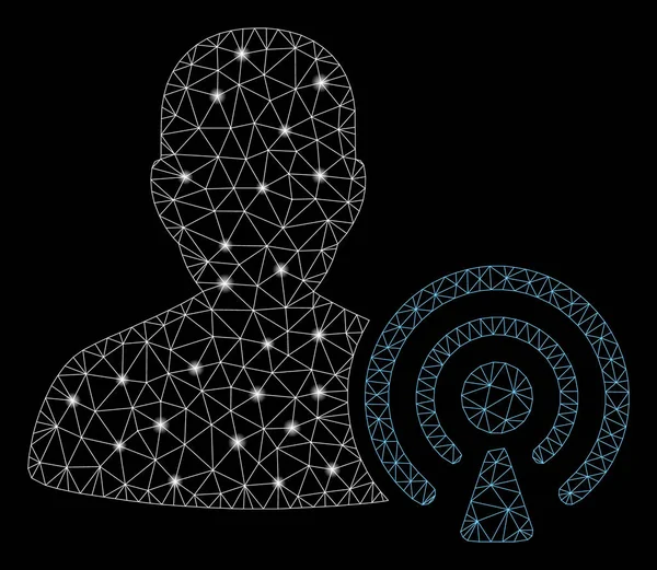 Flash Spotlar ile Parlak Örgü Karkas Podcast Creator