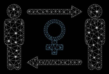 Flare Mesh 2D Swingers değişim kadın flare Spotlar ile