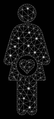 Flare Mesh 2d Hamile Kadın Flare Noktalar ile