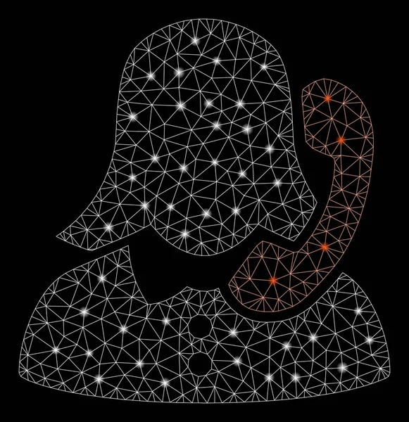 Flash Spotlu Parlak Örgü 2d Resepsiyonist