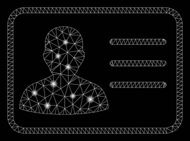 Işık Lekeli Parlak Örgü Ağ Kullanıcı Kartı