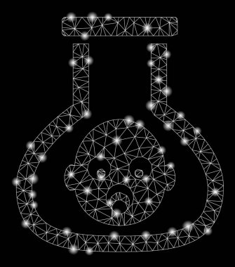 Flare Örgü Tel Çerçeve Test Tüp Bebek Flare Noktalar ile