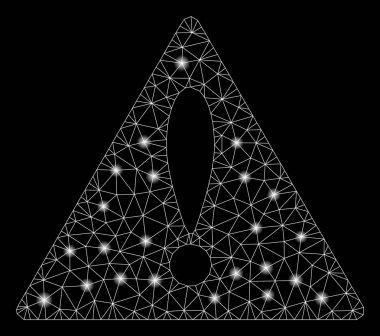 Işık Noktalı Parlayan Örgü 2d Uyarı