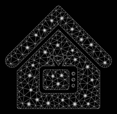 Flare Spotlu Fişek Kafes Tel Çerçeve Tv Ofisi